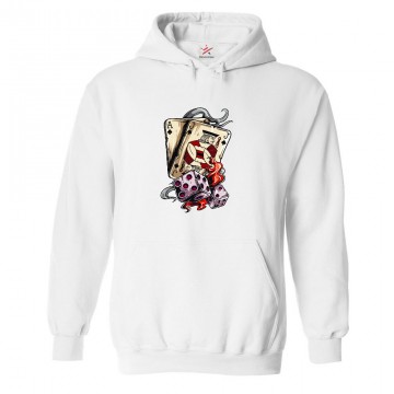 Black Jack Classic Unisex Kids and Adults Pullover Hoodie For Card Games Lovers									 									 									